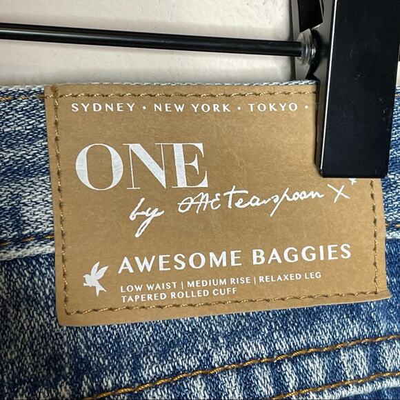 ONE TEASPOON awesome baggies distressed destroyed baggy boyfriend jeans size 25 - Picture 7 of 8